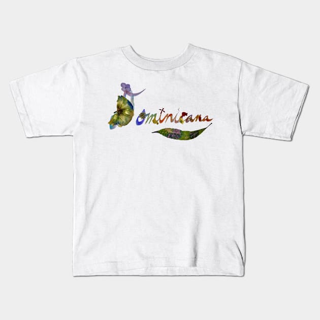 Dominicana in flowers Kids T-Shirt by petalosbyada